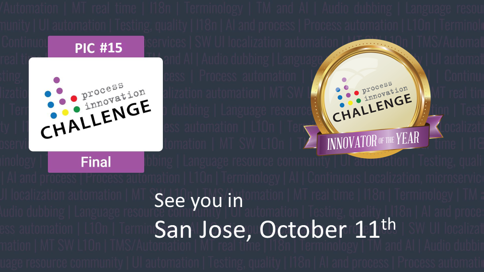 Finalists Announced for LocWorld's 15th Process Innovation Challenge